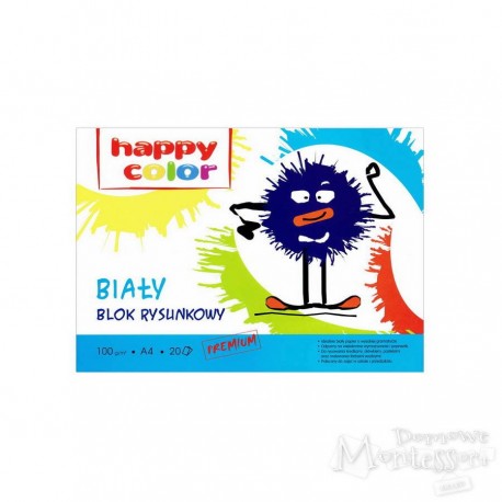 Blok rysunkowy biały A4 100 g/m2