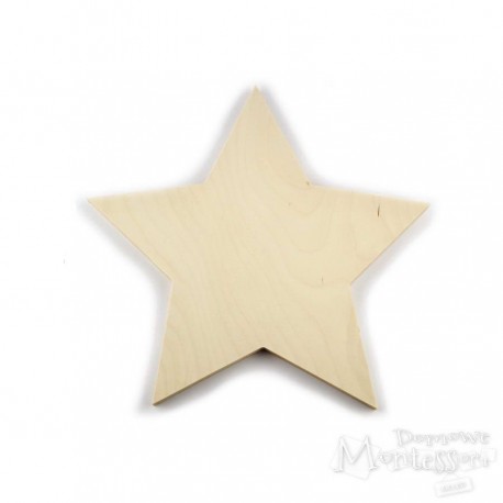 Gwiazda ze sklejki duża