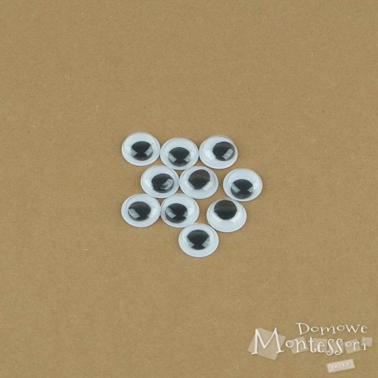 Oczy samoprzylepne 10 mm - 10 sztuk