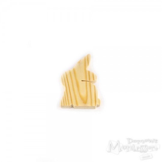 Drewniany królik mały