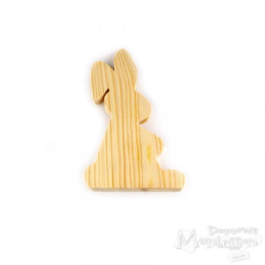 Drewniany zając średni