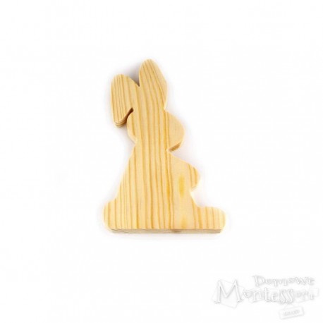 Drewniany zając średni