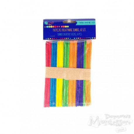 Patyczki kreatywne kolorowe jumbo