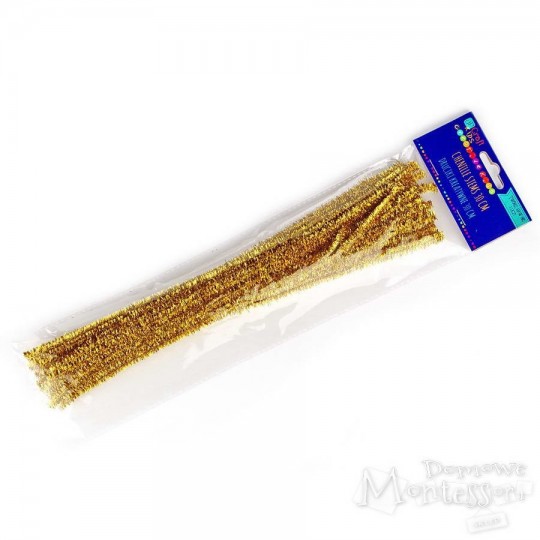 Druciki kreatywne 30 cm złote 25 sztuk