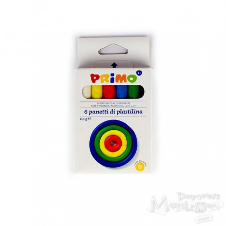 Plastelina PRIMO 6 kolorów
