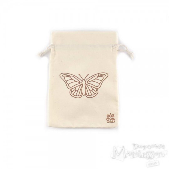 Woreczek na figurki - cykl życia motyla