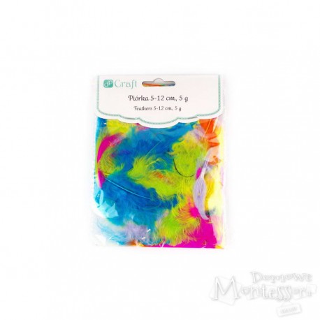 Piórka dpCraft 5-12 cm, 5 g, mix kolorów