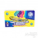 Farby dekoracyjne Astra z brokatem 6 kolorów, 10 ml