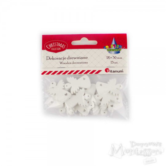 Dekoracje drewniane - aniołki