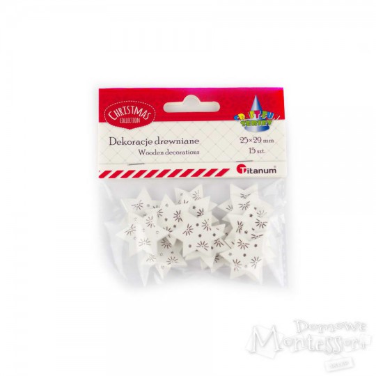 Dekoracje drewniane - gwiazdki