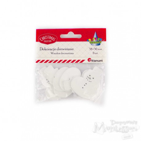 Dekoracje drewniane - bałwanki