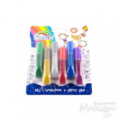 Klej brokatowy Fiorello 6 x 6 ml