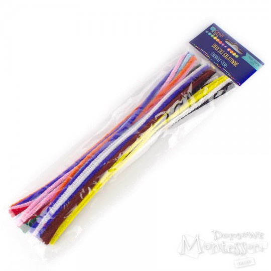 Druciki kreatywne 30 cm mix kolorów 40 sztuk