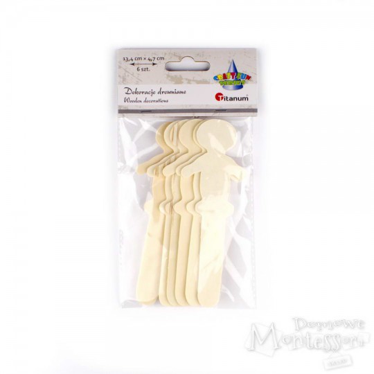 Dekoracje drewniane - ludzik